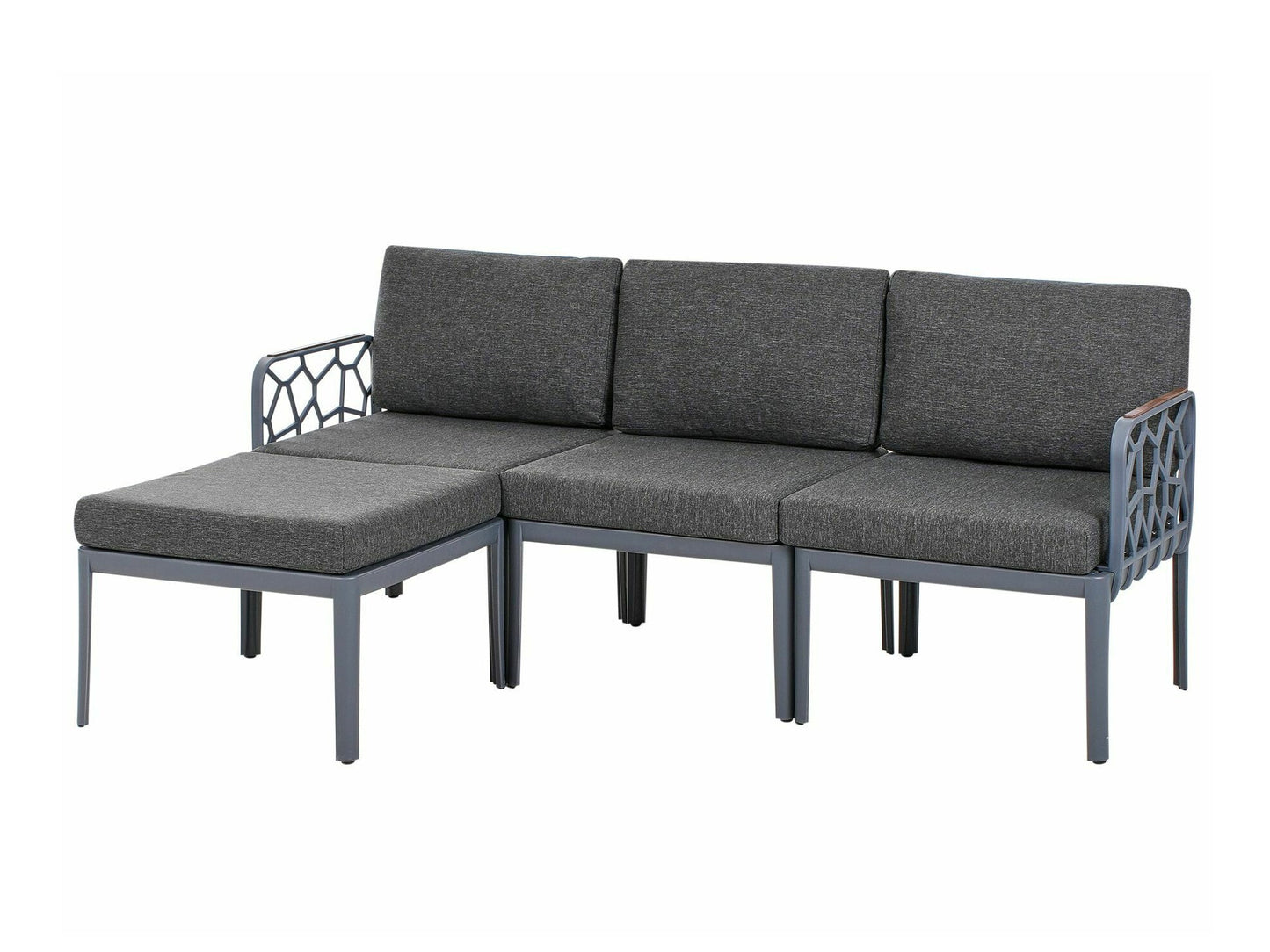 Lauko baldų komplektas ERICHE 611553, Spalva: Pilka 4026888