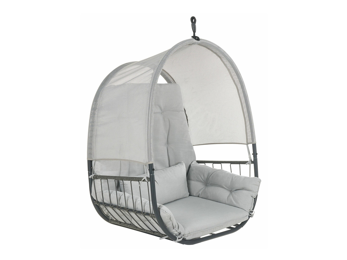 Supamas krėslas Hanging Kėdė with Stand Šviesi Pilka ALVIANO 590770 (Šviesi pilka)