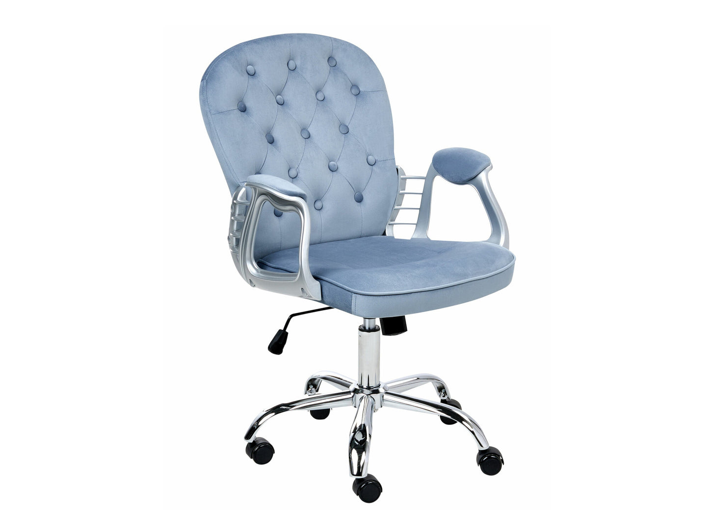 Biuro kėdė Swivel Velvetas Office Kėdė PRINCESS 2 Šviesi Mėlyna 609075 (Šviesi mėlyna)