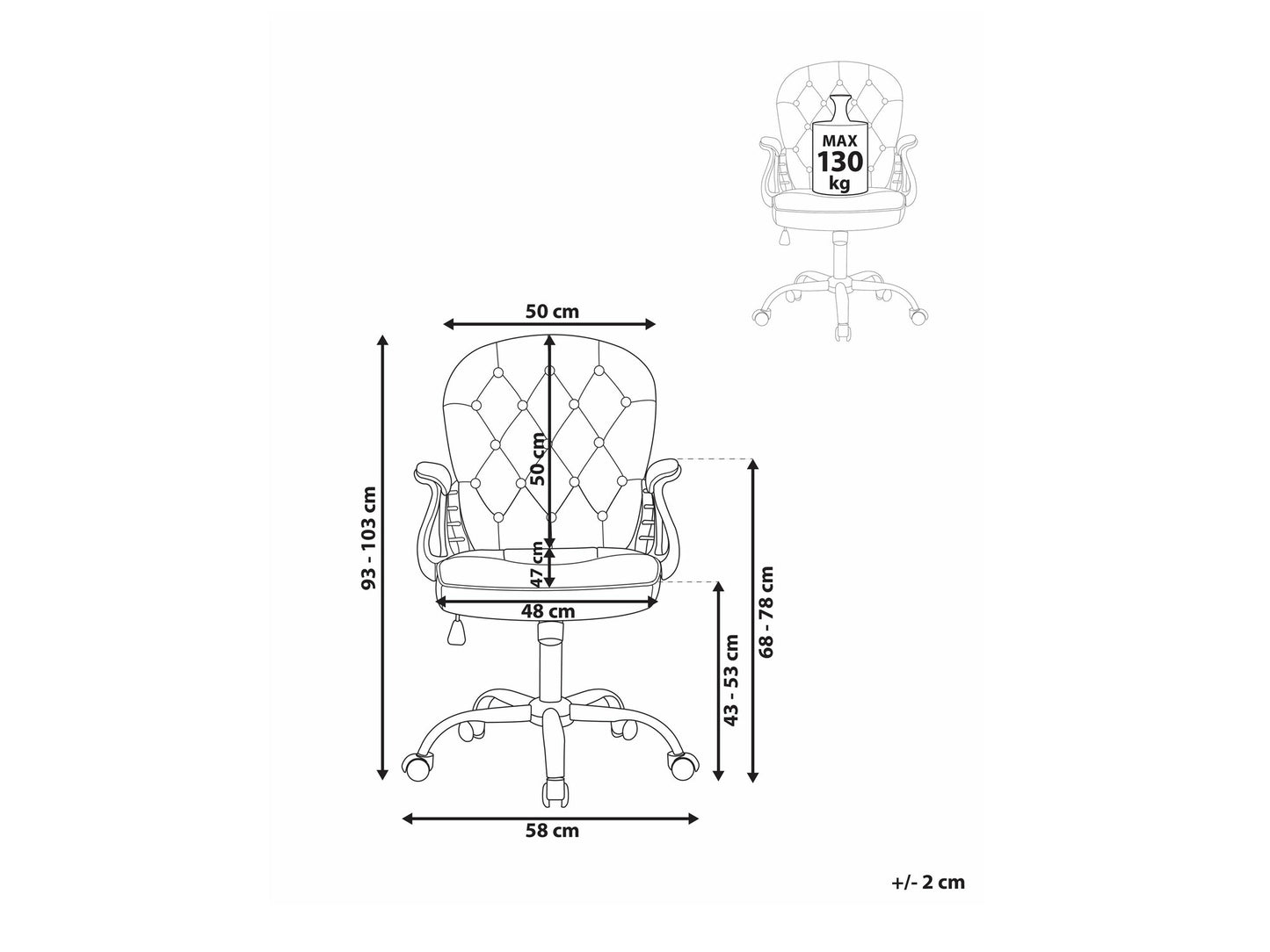 Biuro kėdė Swivel Velvetas Office Kėdė PRINCESS 2 Žalia 609055 (Žalia)
