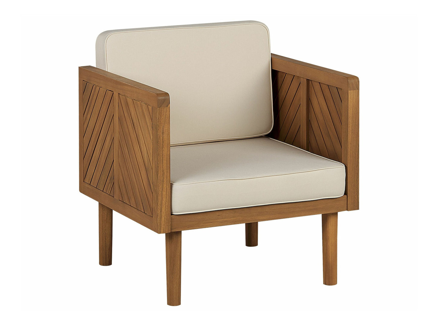 Lauko baldų komplektas Garden Lounge Komplektas with Stalas and Ottoman 4 Seater BARATTI Akacija Medis Ruda 330816
