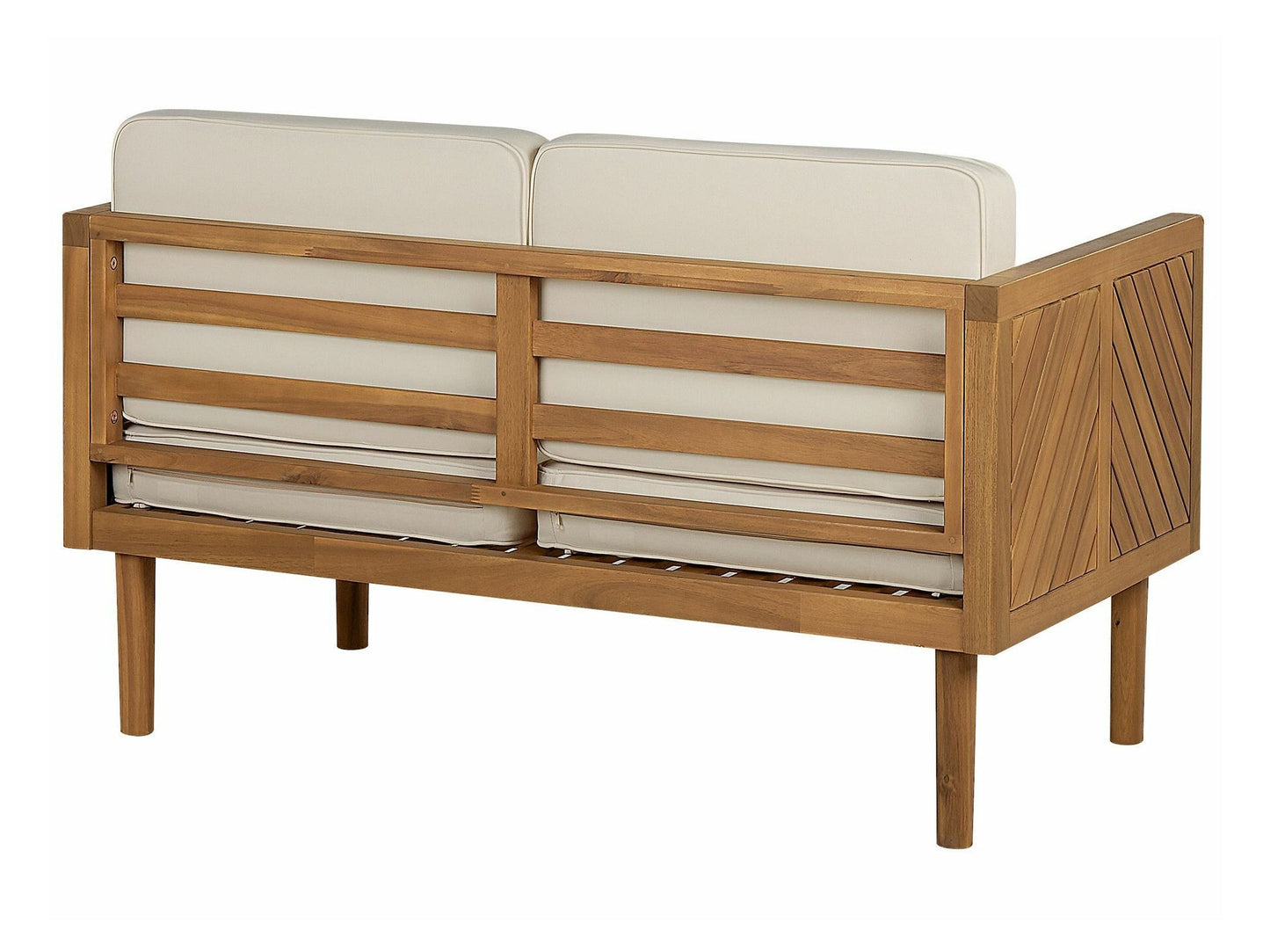 Lauko baldų komplektas Garden Lounge Komplektas with Stalas and Ottoman 4 Seater BARATTI Akacija Medis Ruda 330816