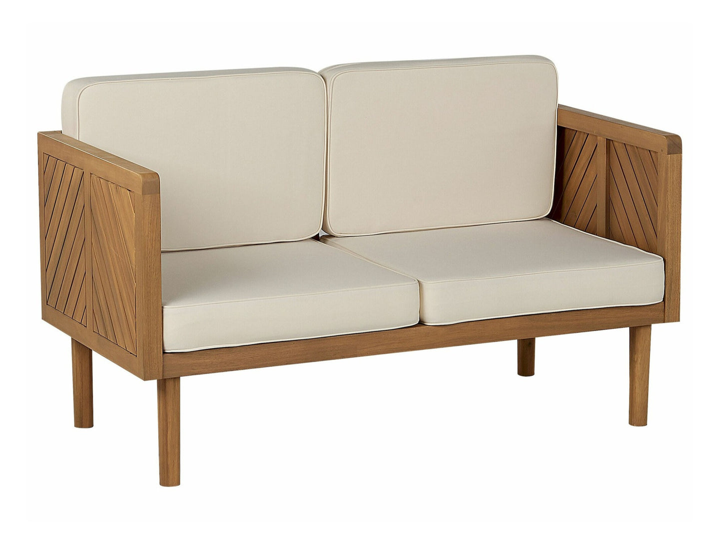 Lauko baldų komplektas Garden Lounge Komplektas with Stalas and Ottoman 4 Seater BARATTI Akacija Medis Ruda 330816