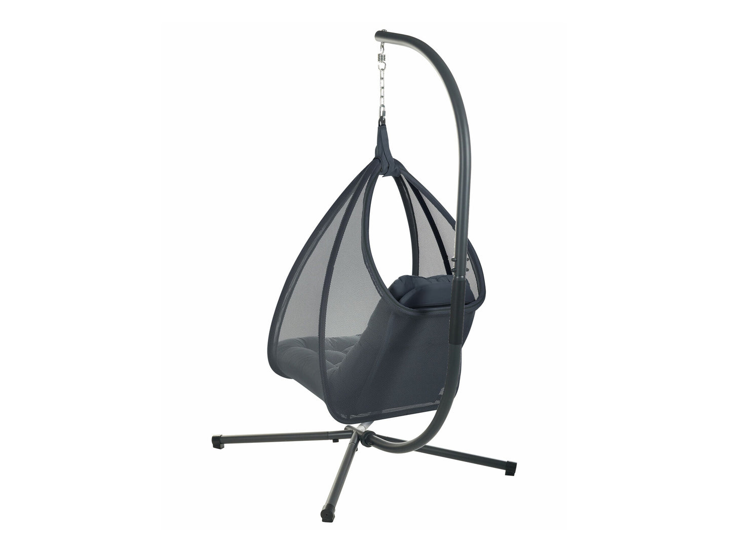 Supamas krėslas Hanging Kėdė with Stand AVEGNO Gobelenas Tamsi Pilka 590674 (Tamsi pilka)