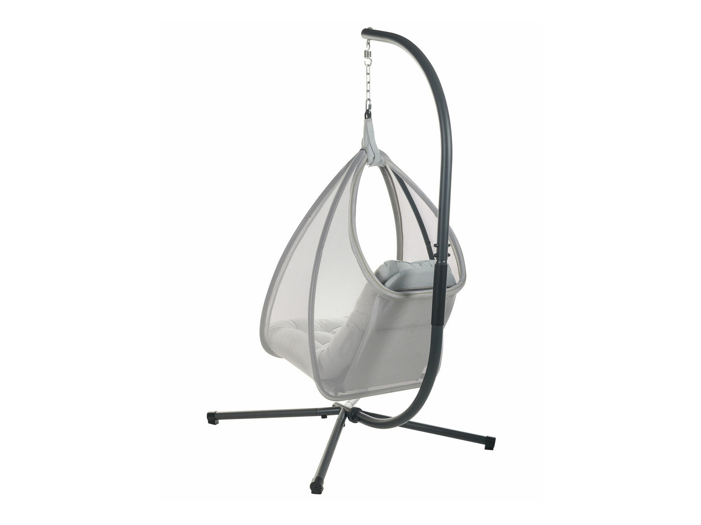 Supamas krėslas Hanging Kėdė with Stand AVEGNO Gobelenas Šviesi Pilka 590712 (Šviesi pilka)