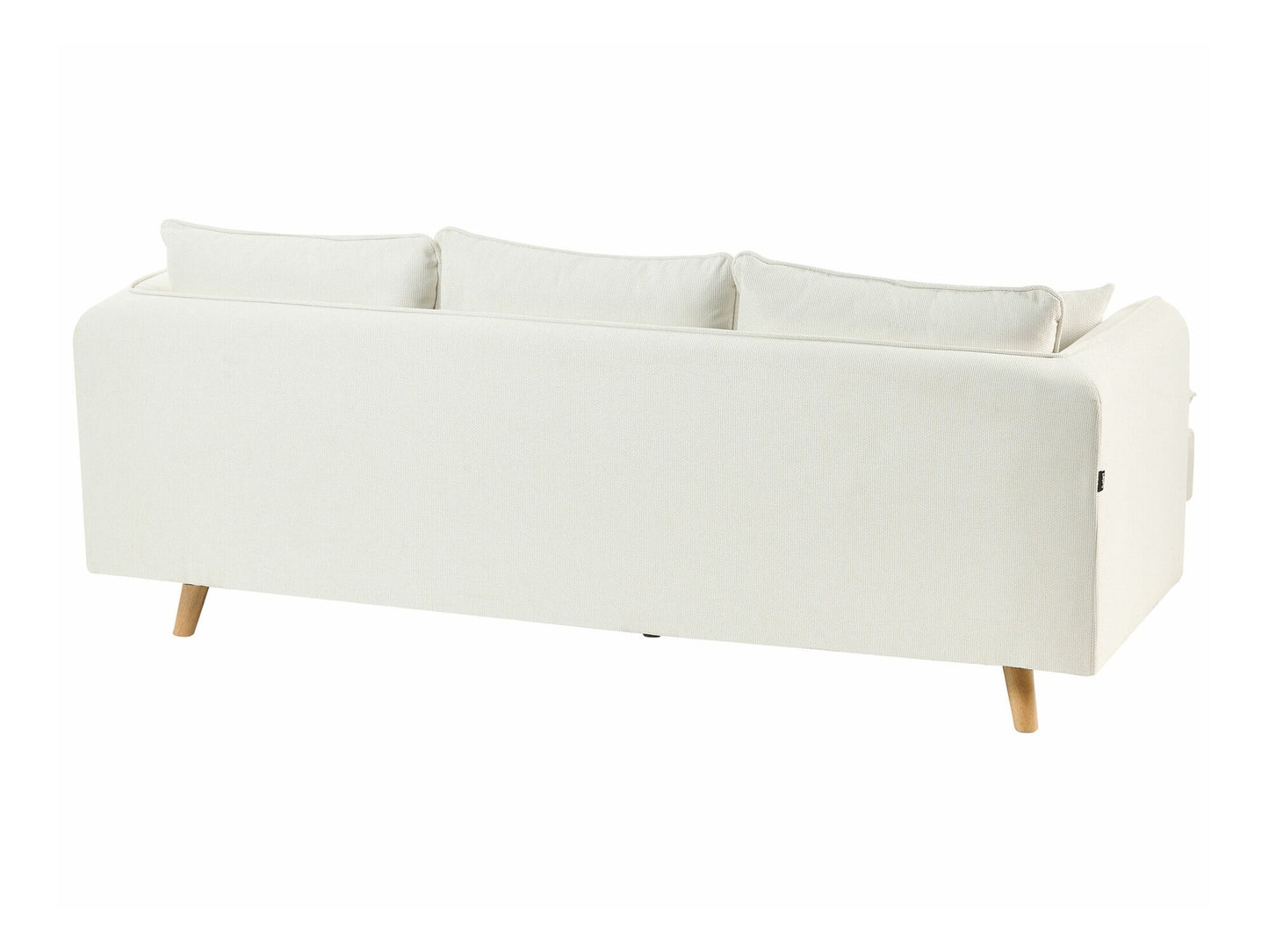 Minkštų baldų komplektas 3 Seater Gobelenas Sofa with Ottoman Balta DALVIK 618322 (Balta)
