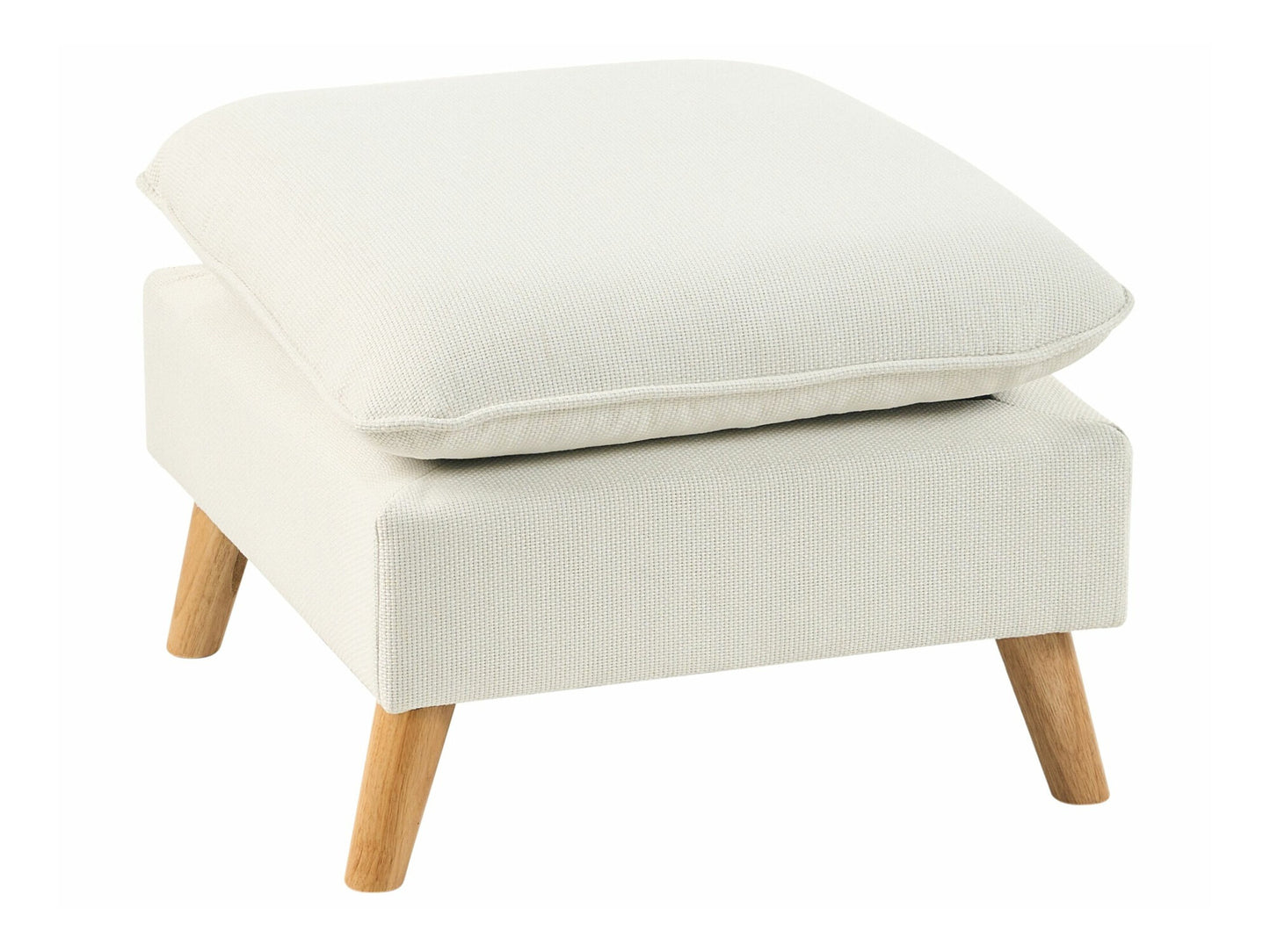 Minkštų baldų komplektas 3 Seater Gobelenas Sofa with Ottoman Balta DALVIK 618322 (Balta)