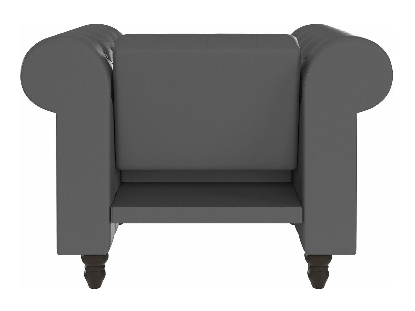 Chesterfield fotelis Felix Loungekėdė 1182440 (Tamsi pilka)