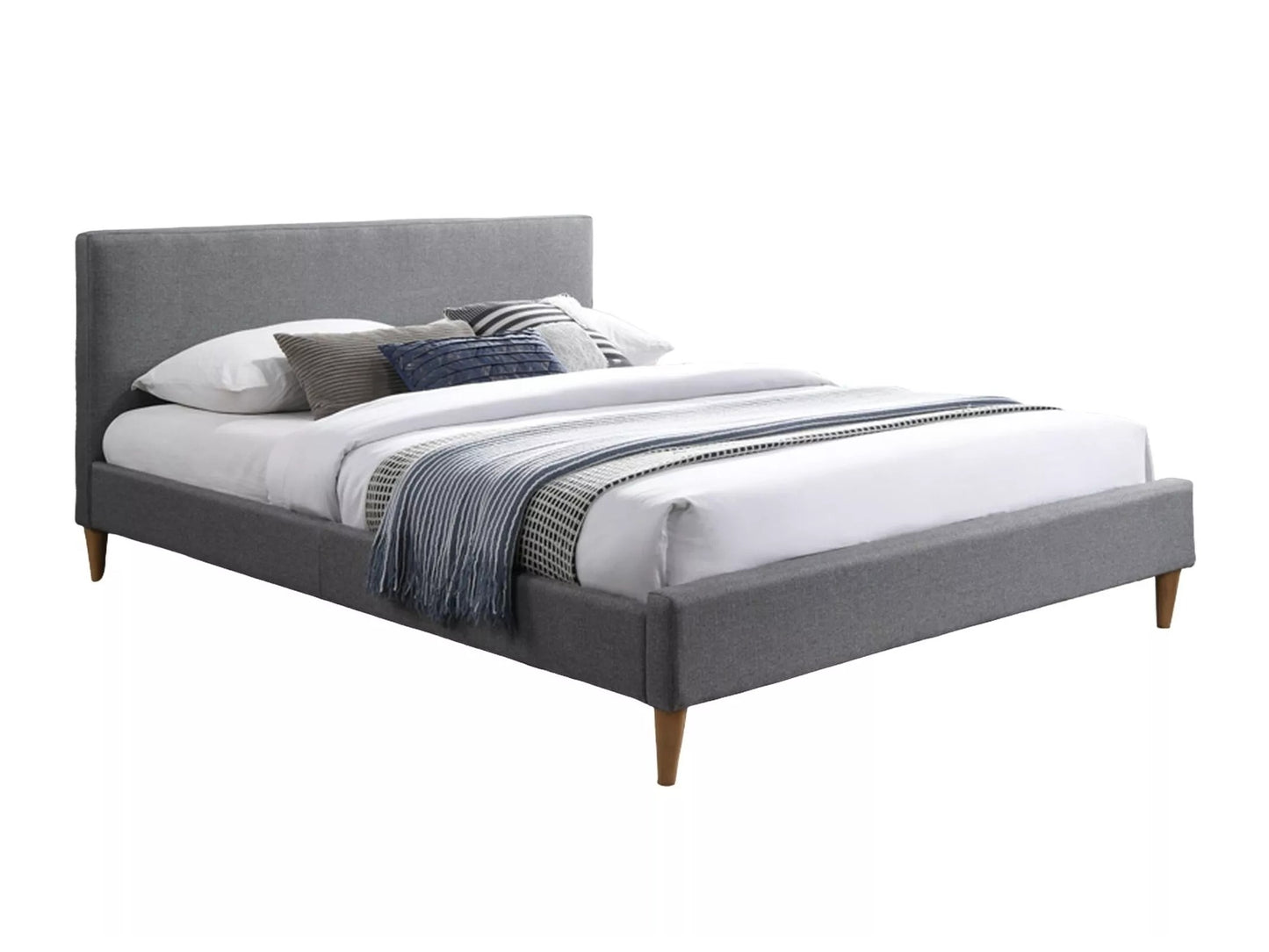 Lova Acoma ACOMA160SZD1, Spalva: Pilka, Miegamoji dalis: 160 x 200 cm