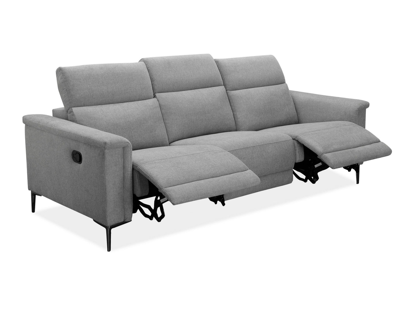 Sofa reglaineris Lund Sofa 3 Seater with 2 Rankinis Reglaineris 1208605, Medžiagos tipas: Gobelenas, Spalva: Pilka