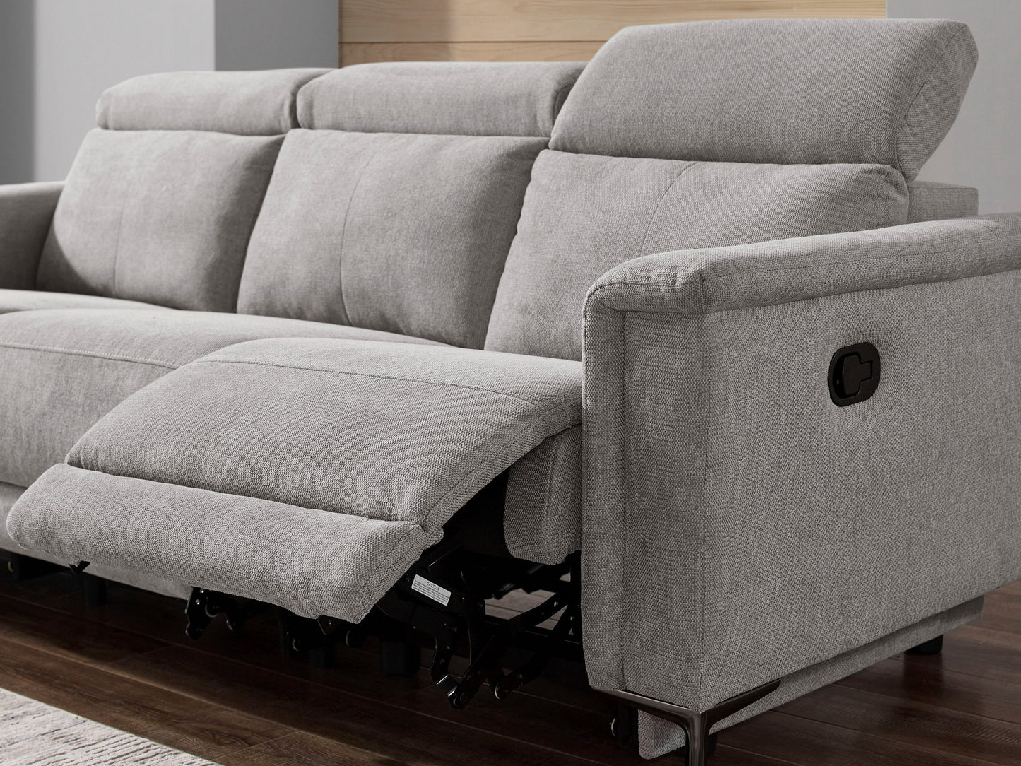 Sofa reglaineris Lund Sofa 3 Seater with 2 Rankinis Reglaineris 1208605, Medžiagos tipas: Gobelenas, Spalva: Pilka