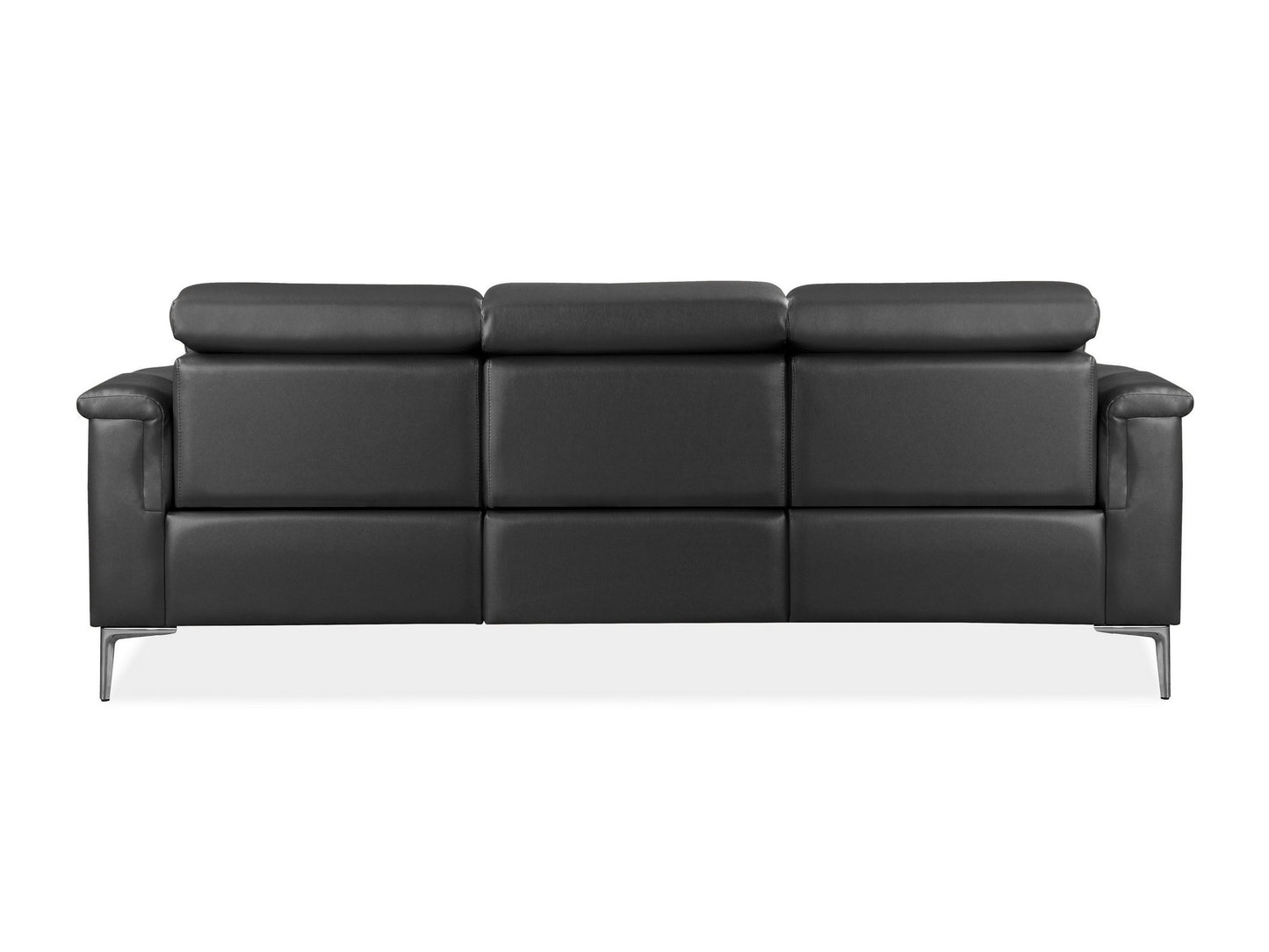 Sofa reglaineris Lund Sofa 3 Seater with 2 Rankinis Reglaineris 1208441, Medžiagos tipas: Natūrali oda, Spalva: Pilka