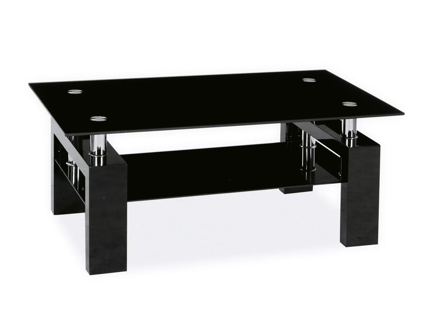 Žurnalinis staliukas Lisa Basic II LISA2CLH, Spalva: Juoda