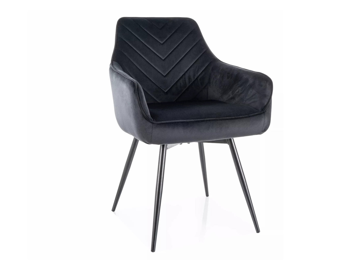 Kėdė Servio Velvetas SERVIOVCC, Spalva: Juoda