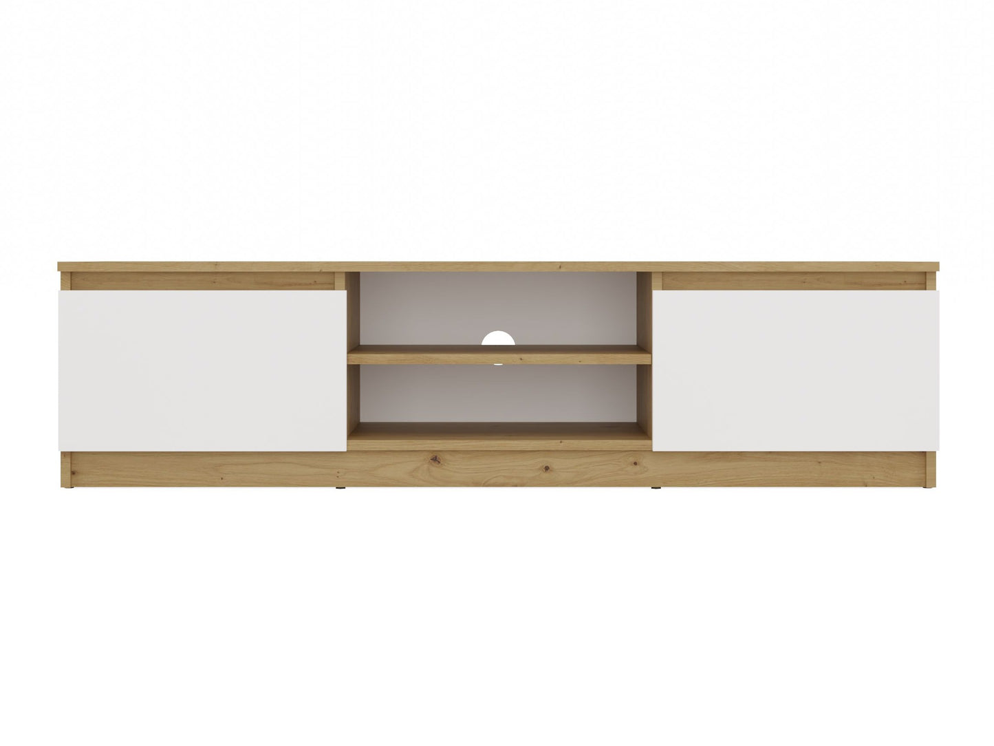 TV staliukas RTV Malwa 140 M-MP-RT-MAL-140-ARB, Spalva: Artisan ąžuolas + Balta