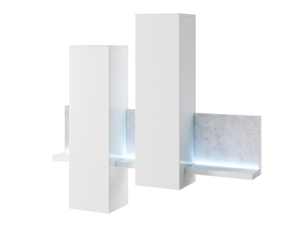 Pakabinama spintelė Bota 04 2484FG04, Spalva: Balta + Betonas