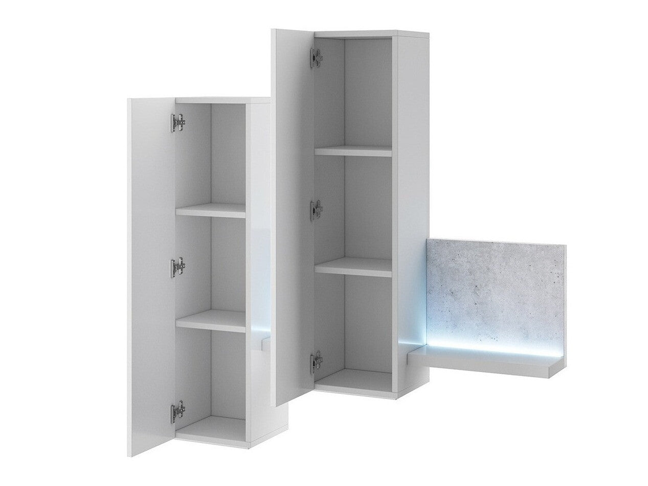 Pakabinama spintelė Bota 04 2484FG04, Spalva: Balta + Betonas