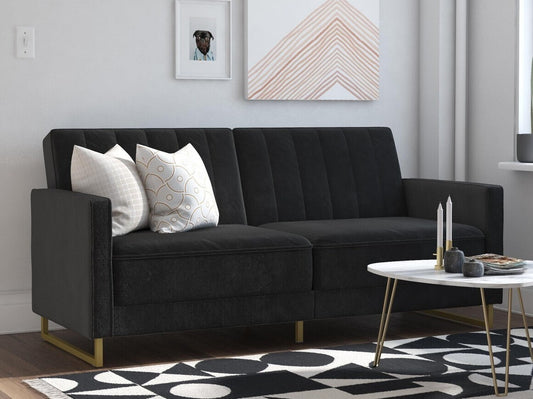 Sofa lova Nevogratz Skylar Sofa Lova Velvetas Juoda - Juoda 2358079N (Juoda)