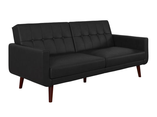 Sofa lova Nela Modernus Sofa Lova Juoda Faux Oda - Juoda 2186009WE (Juoda)