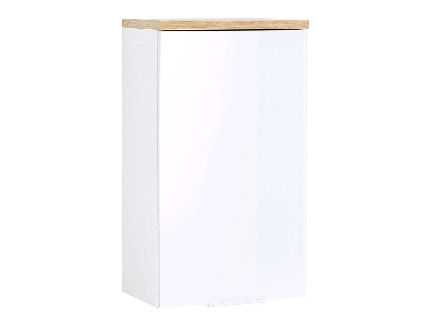 Pakabinama vonios spintelė GW-PESCARA Wallspintelė 2750 [2750-513], Spalva: Blizgi balta + Navarra ąžuolas