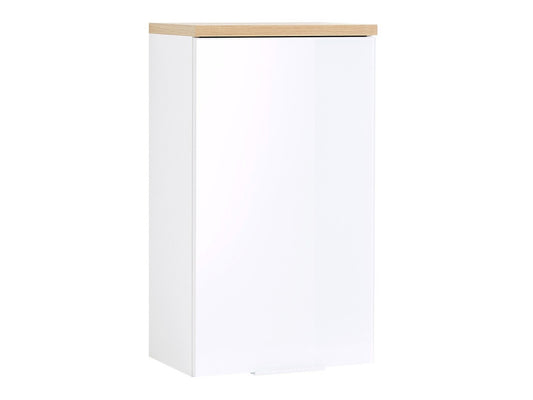 Pakabinama vonios spintelė GW-PESCARA Wallspintelė 2750 [2750-513], Spalva: Blizgi balta + Navarra ąžuolas