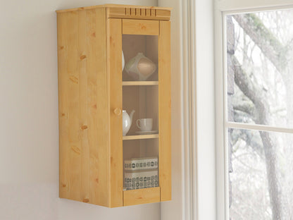 Pakabinama vitrina Cubrix Wall Cab 1D S/W 2107312 (Šviesi ruda)
