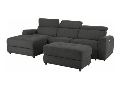 Minkštas kampas reglaineris Capena 3PL Ch.sofa elec. L- Anthr Fab. 64600549 (Kairinis)