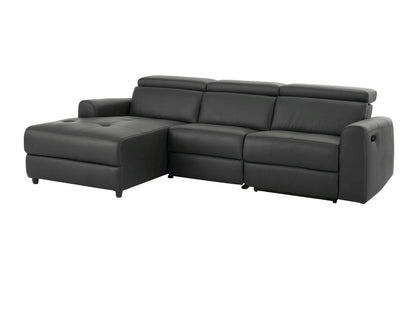 Minkštas kampas reglaineris Capena 3PL Ch.sofa L- Gr PU 64602440, Spalva: Tamsi pilka, Variantas: Kairinis