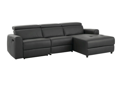 Minkštas kampas reglaineris Capena 3PL Ch.sofa R- Gr PU 64603440, Spalva: Tamsi pilka, Variantas: Dešininis
