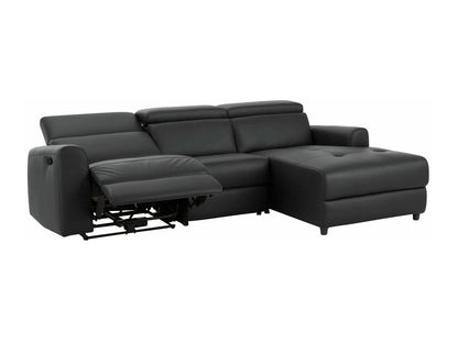 Minkštas kampas reglaineris Capena 3PL Ch.sofa R- Gr PU 64603440, Spalva: Tamsi pilka, Variantas: Dešininis
