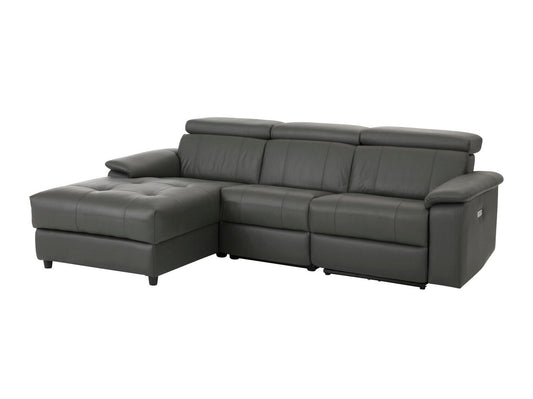 Minkštas kampas reglaineris Tanaro II Ch.sofa 3PL L elektro - Pilka PU 64700440 (Pilka)