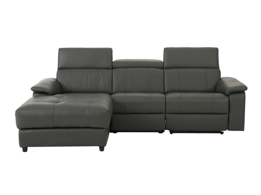 Minkštas kampas reglaineris Tanaro II Ch.sofa 3PL L elektro - Pilka PU 64700440 (Pilka)