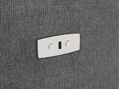 Minkštas kampas reglaineris Tanaro Ch.sofa 3PL L elektro -Anthr Fab 64700549 (Antracitas)