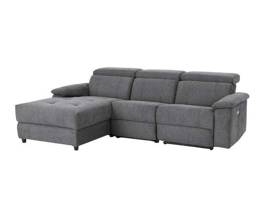 Minkštas kampas reglaineris Tanaro Ch.sofa 3PL L elektro -Anthr Fab 64700549 (Antracitas)