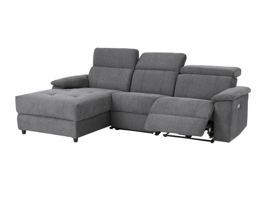 Minkštas kampas reglaineris Tanaro Ch.sofa 3PL L elektro -Anthr Fab 64700549 (Antracitas)