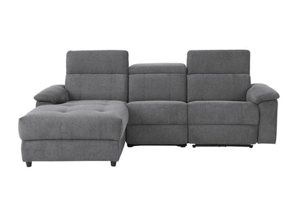 Minkštas kampas reglaineris Tanaro Ch.sofa 3PL L elektro -Anthr Fab 64700549 (Antracitas)