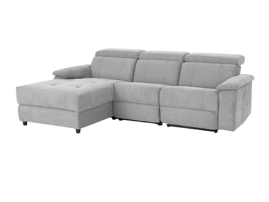Minkštas kampas reglaineris Tanaro Ch.sofa 3PL L elektro - Pilka Fab 64700605 (šviesi pilka)