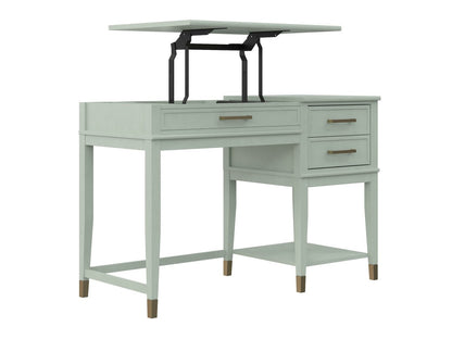Darbo stalas Cosmoliving Westerleigh Lift Darbo stalas Grafitas, Pale Žalia 5228811COM (Šviesi žalia)