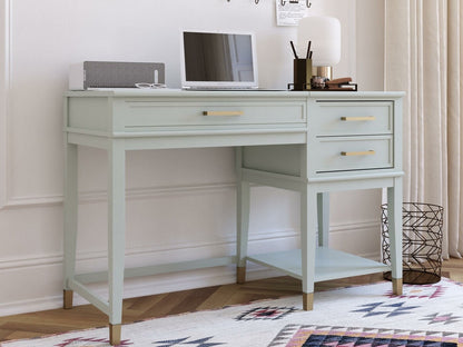 Darbo stalas Cosmoliving Westerleigh Lift Darbo stalas Grafitas, Pale Žalia 5228811COM (Šviesi žalia)