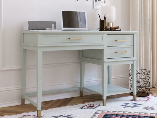 Darbo stalas Cosmoliving Westerleigh Lift Darbo stalas Grafitas, Pale Žalia 5228811COM (Šviesi žalia)