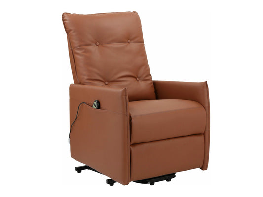 Fotelis reglaineris Marko ElekRecl+Liftup Konjakas PU 8646890 (Ruda)