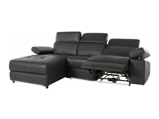 Minkštas kampas reglaineris Rayland Ch.sofa 3PL L elec - Juoda PU 93670422 (Juoda)