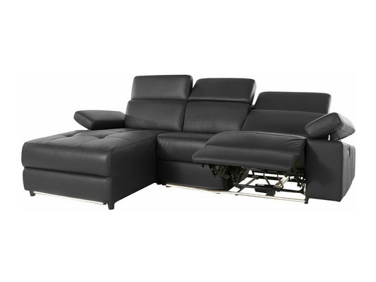 Minkštas kampas reglaineris Rayland Ch.sofa 3PL L man - Juoda PU 93671422 (Juoda)