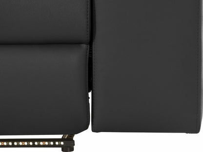 Minkštas kampas reglaineris Rayland Ch.sofa 3PL R elec - Juoda PU 93672422 (Juoda)