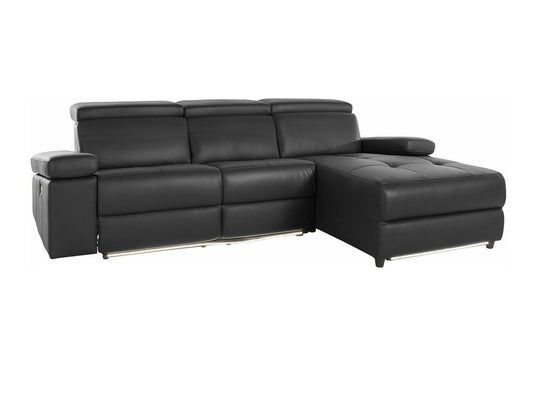 Minkštas kampas reglaineris Rayland Ch.sofa 3PL R elec - Juoda PU 93672422 (Juoda)