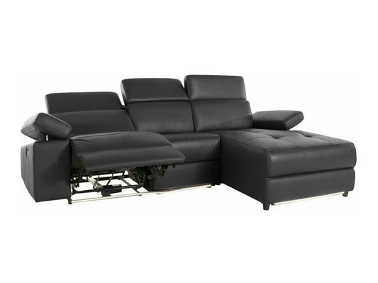 Minkštas kampas reglaineris Rayland Ch.sofa 3PL R elec - Juoda PU 93672422 (Juoda)
