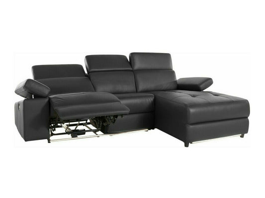 Minkštas kampas reglaineris Rayland Ch.sofa 3PL R man - Juoda PU 93673422 (Juoda)