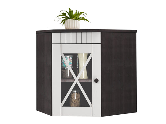 Pakabinama kampinė vitrina Cornelia Kit Wall Cab corn-H/H 7675050
