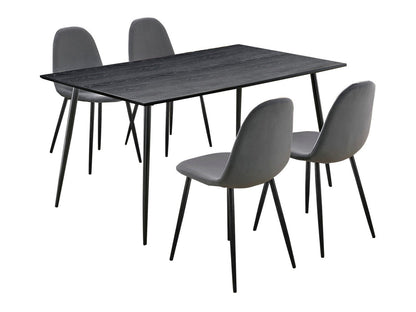 Valgomojo komplektas Monza komplektas 160 - Anthr/Juoda Juoda/Juoda 66472653 (Juoda + Antracitas)