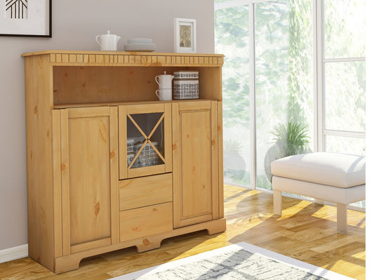 Komoda LISA Highboard S/W 2601512 (Pušis)